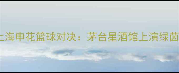 图片 贵州茅台VS上海申花篮球对决：茅台星酒馆上演绿茵篮球赛🏀🍶1