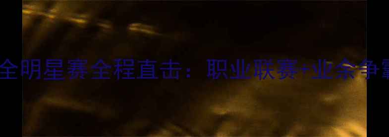 图片 邢台市篮球全明星赛全程直击：职业联赛+业余争霸双轨并进2