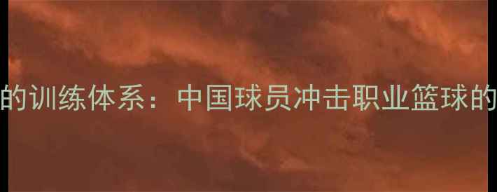 图片 马龙未进NBA前的训练体系：中国球员冲击职业篮球的五大关键阶段1